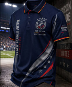 Patriots Football Merch New England Polo Shirt Cool Football Fan Collection