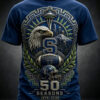 Seattle Football Merch 50 Seasons 1976-2026 T-Shirt Seattle Fan Gifts