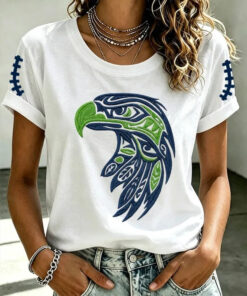 Seattle Football Merch Eagle T-Shirt Game Day Football Fan Gifts For Mom
