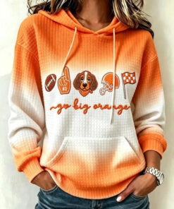 Tennessee Football Merch Big Orange Hoodie Football Gifts For Sister
