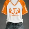 Tennessee Football Merch Football Game Day V-Neck Shirt Gift For Fans