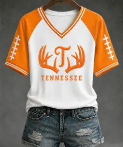 Tennessee Football Merch Football Game Day V-Neck Shirt Gift For Fans