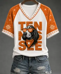 Tennessee Football Merch Football Game Day V-Neck Shirt Gift Ideas