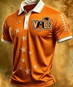 Tennessee Football Merch Game Day Polo Shirt Football Apparel Gift