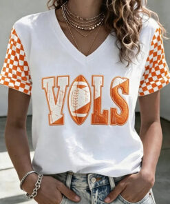 Tennessee Football Merch Game Day V-Neck T-Shirt Football Sister Gifts