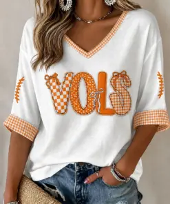 Tennessee Football Merch Vols Football Game Day V-Neck Shirt Gift Ideas