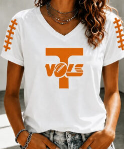 Tennessee Football Merch Vols Football V-Neck T-Shirt Mother Gifts