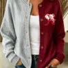 Tide Football Merch Game Day Round Neck Cardigan Football Gifts For Fans