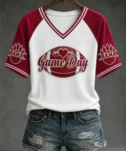 Tide Football Merch Game Day V-Neck T-Shirt Sport Football Gifts For Sister