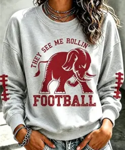 Tide Football Merch They See Me Rollin Sweatshirt Football Mother Gear